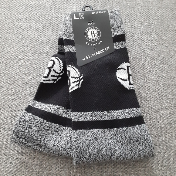 NBA BROOKLYN NETS Crew Mens Socks - Picture 1 of 6